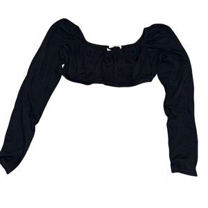 Urban Outfitters Women's Black Long Sleeve Crop Size‎ XL